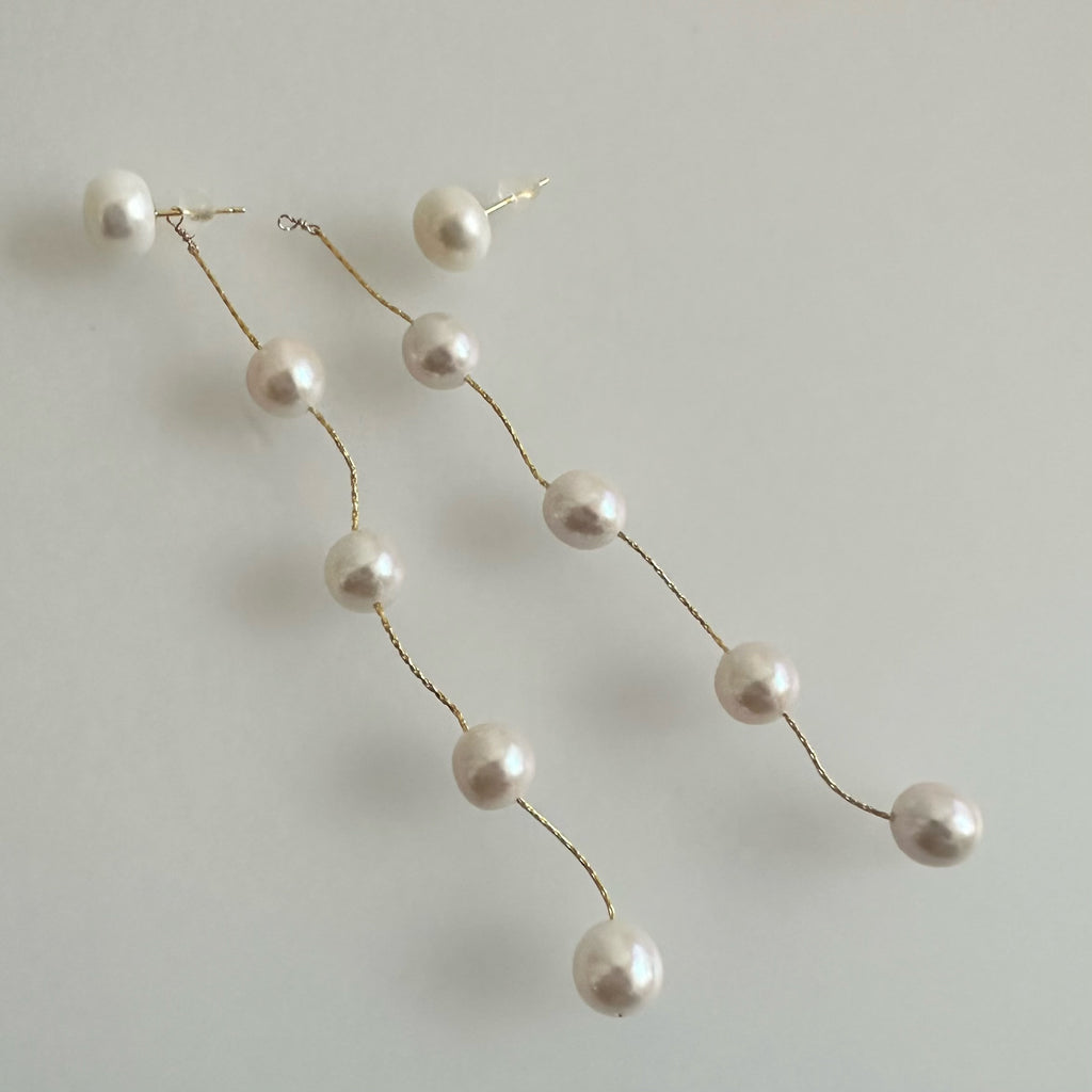 "clematis クレマチス"  5 パール　ピアス　イヤリング - hikari pearl.