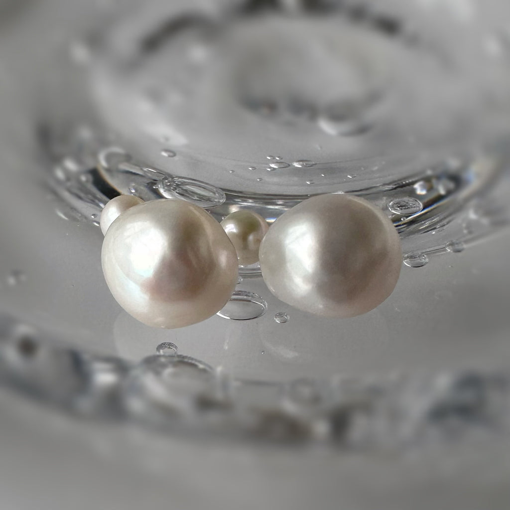 kobore  pearl nude weddingピアス見え　イヤリング - hikari pearl.