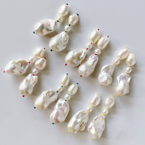 candy color baroque  pearl ピアス　イヤリング