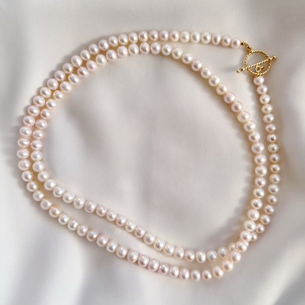 freshwater pearl long necklace 