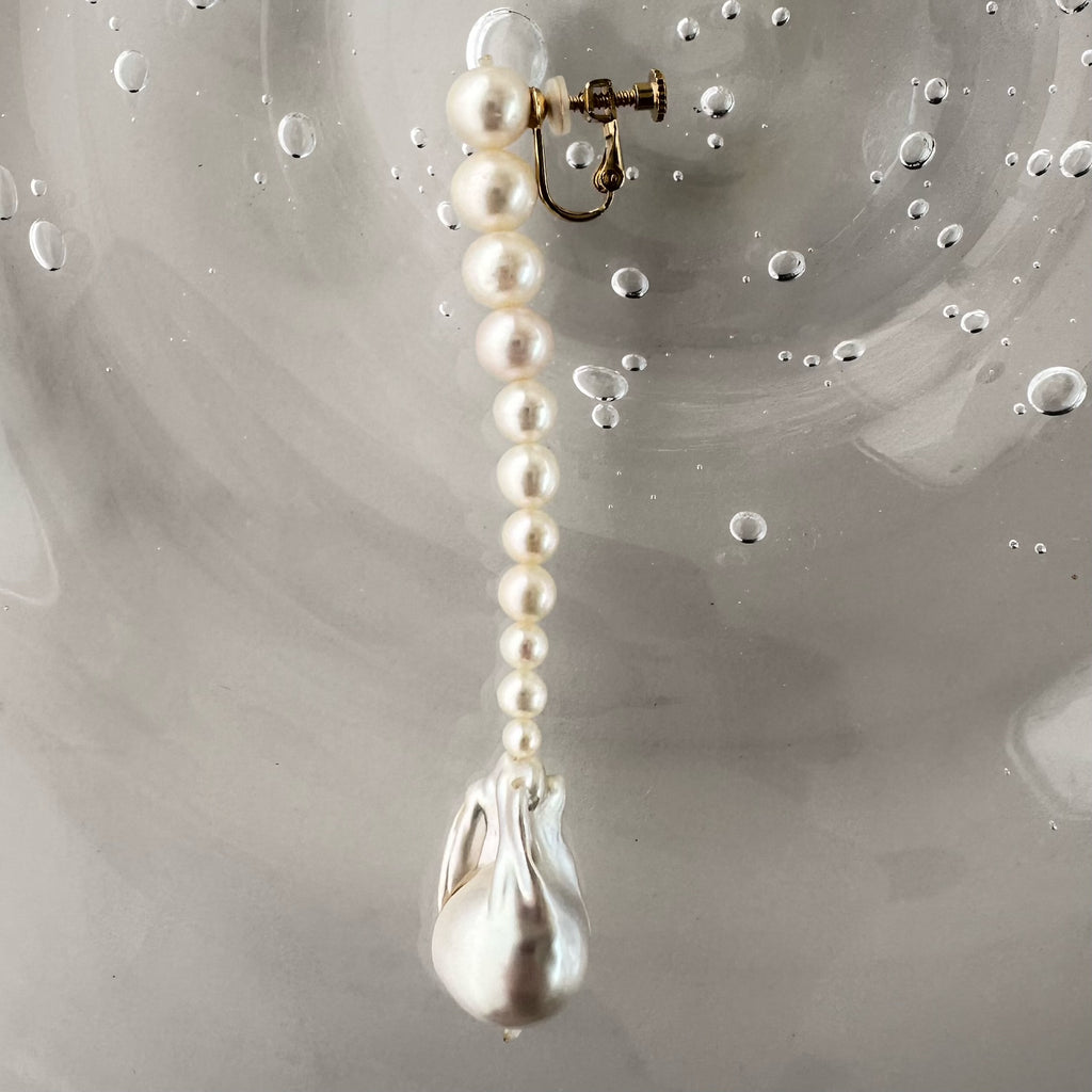 Gradation Baroque  pearl weddingピアス　イヤリング - hikari pearl.