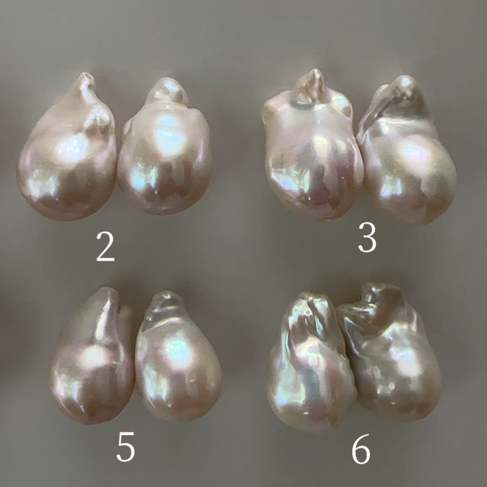 "calla lily カラーリリー"  バロックパール ロングピアス・イヤリング  wedding - hikari pearl.