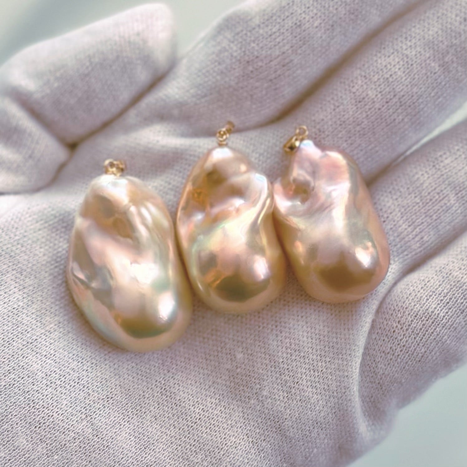 "la france pear  ラフランスペア"  baroque pearl  ペンダントトップ　ネックレス - hikari pearl.