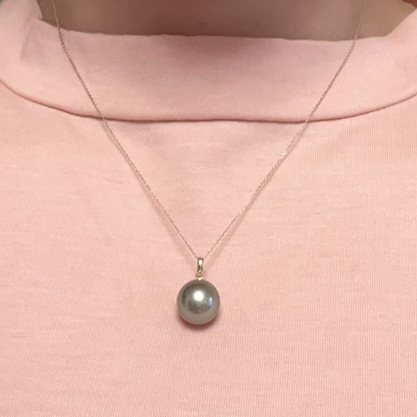 "christmas rose クリスマスローズ" Tahiti   pearl ペンダントトップ - hikari pearl.