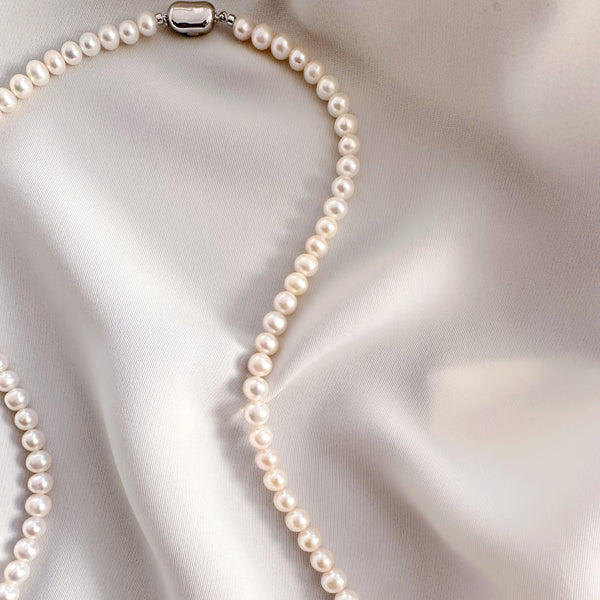 freshwater pearl long necklace 