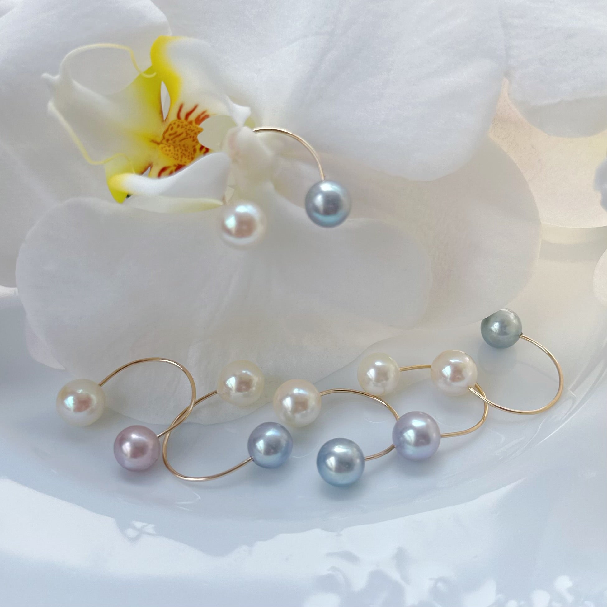 "ranunculus ラナンキュラス" ダブルパール　リング