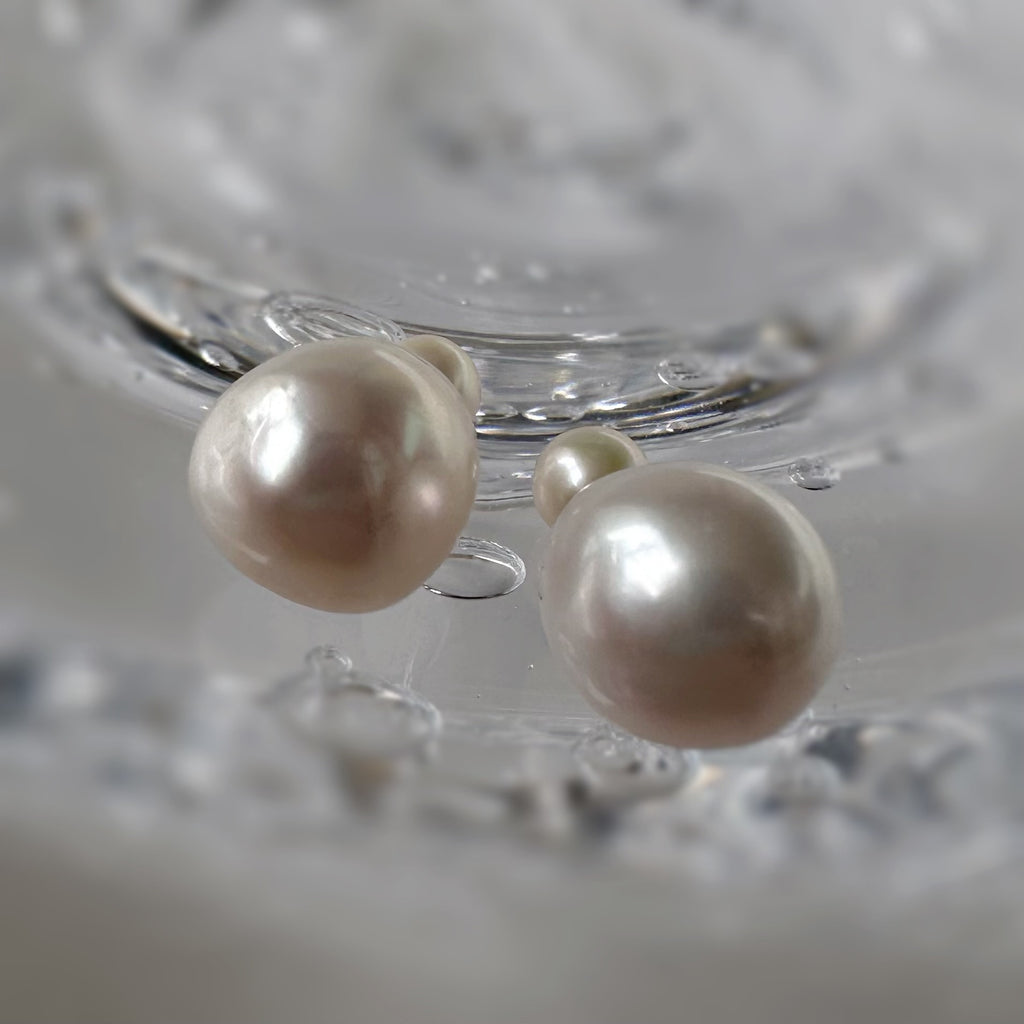 kobore  pearl nude weddingピアス見え　イヤリング - hikari pearl.