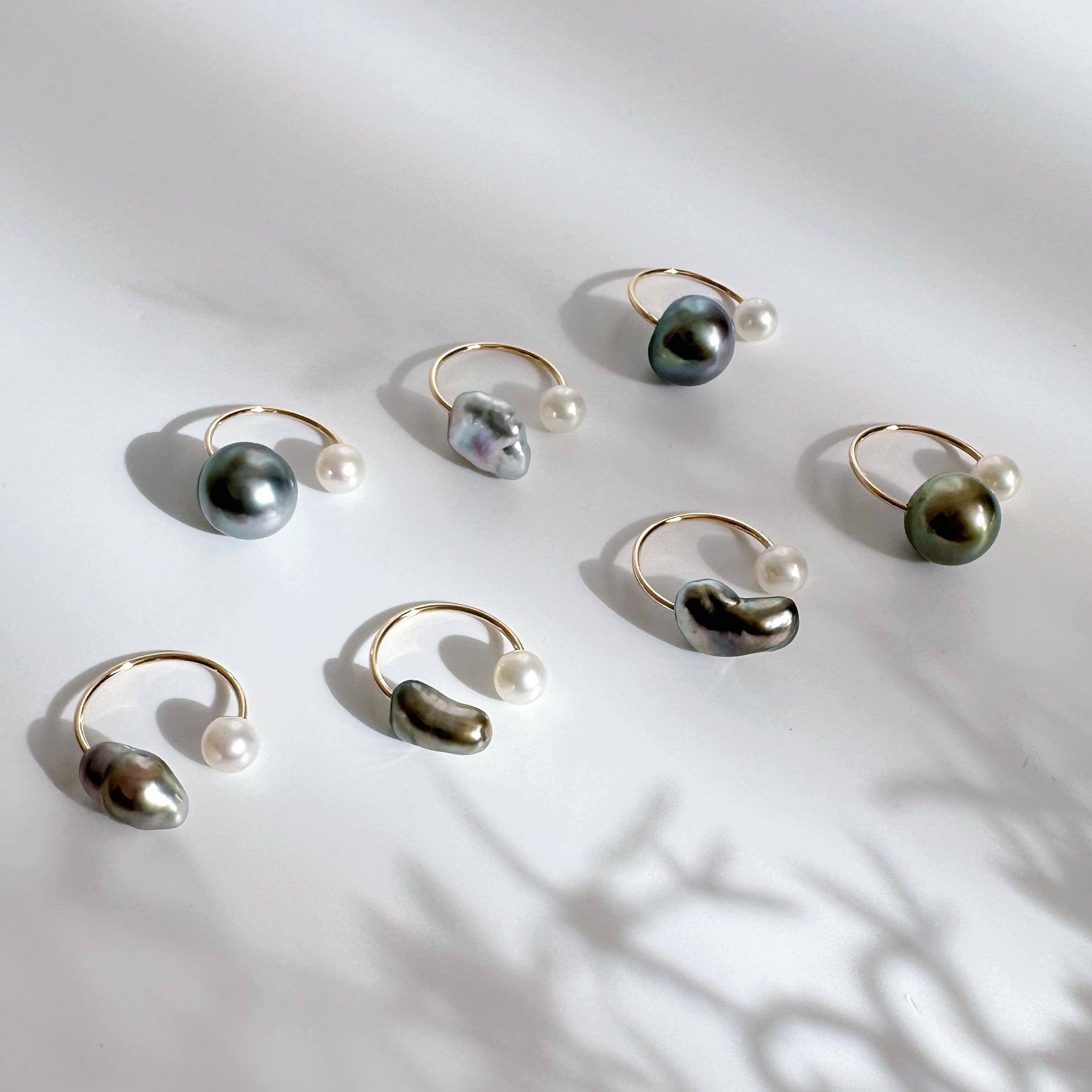 一点もの　baroque keshi tahiti イヤーカフ　リング