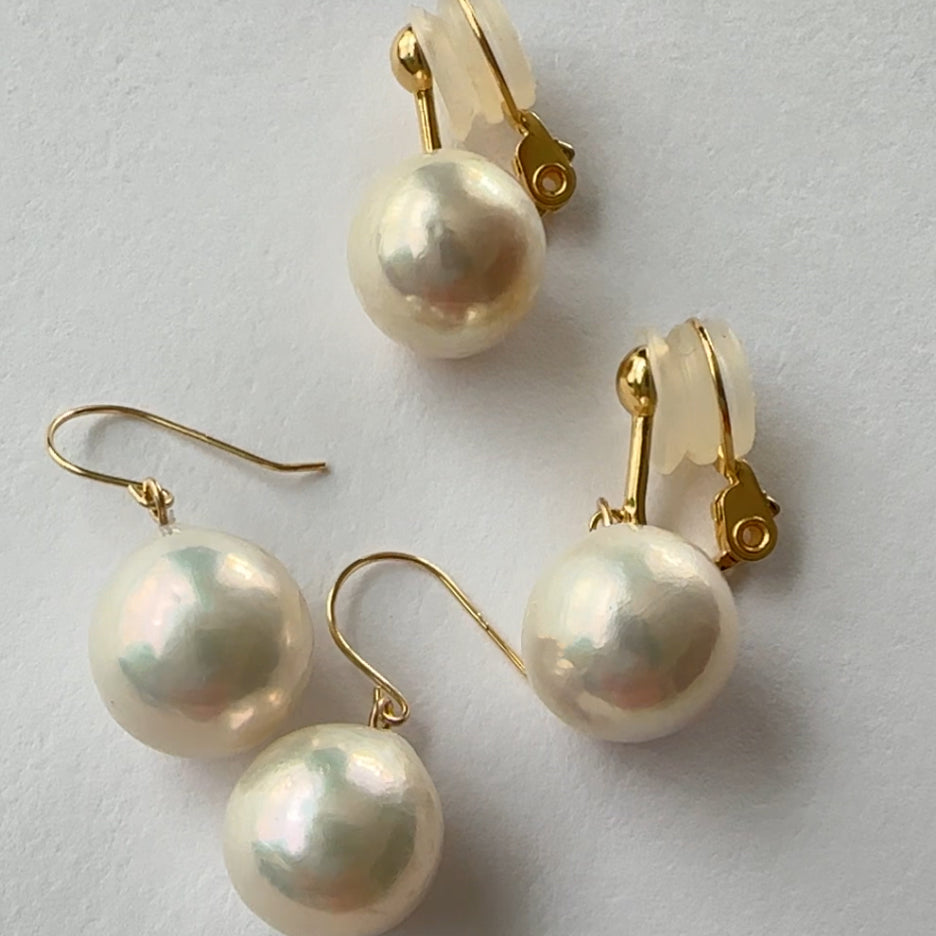 "Luxe Dropリュクス・ドロップ"
　ティアドロップパール　ピアス　イヤリング