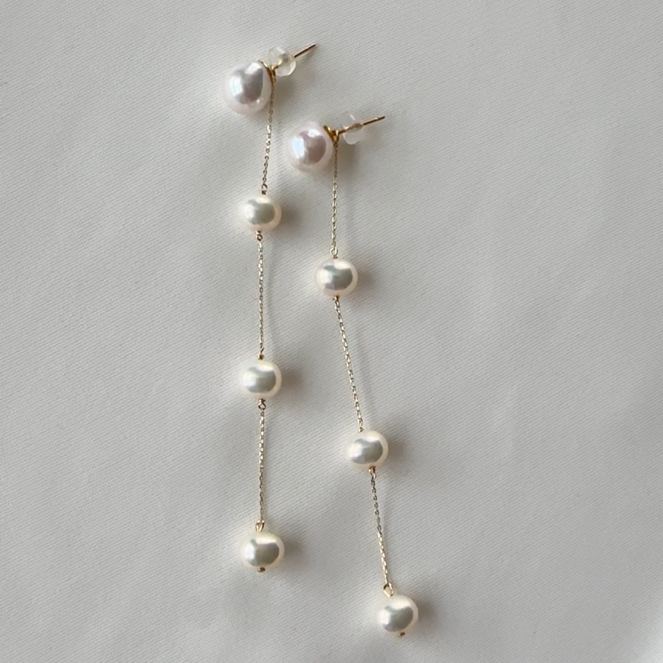 "lily リリー"  ステーションパール　ピアス　イヤリング - hikari pearl.