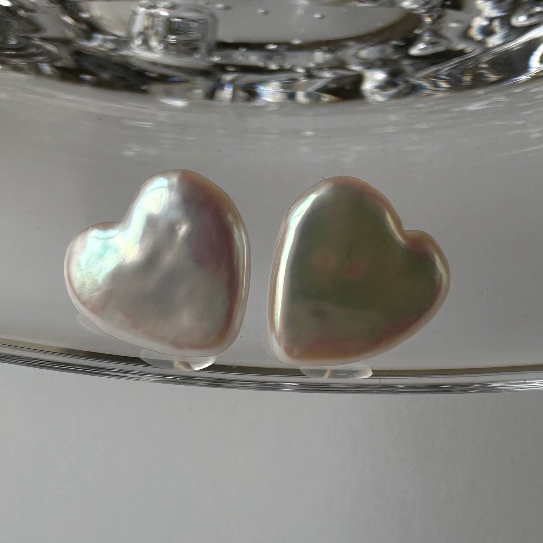 "Cœur Noble Lumière クール・ノーブル・ルミエール"ハート　k10 ピアス　一点もの