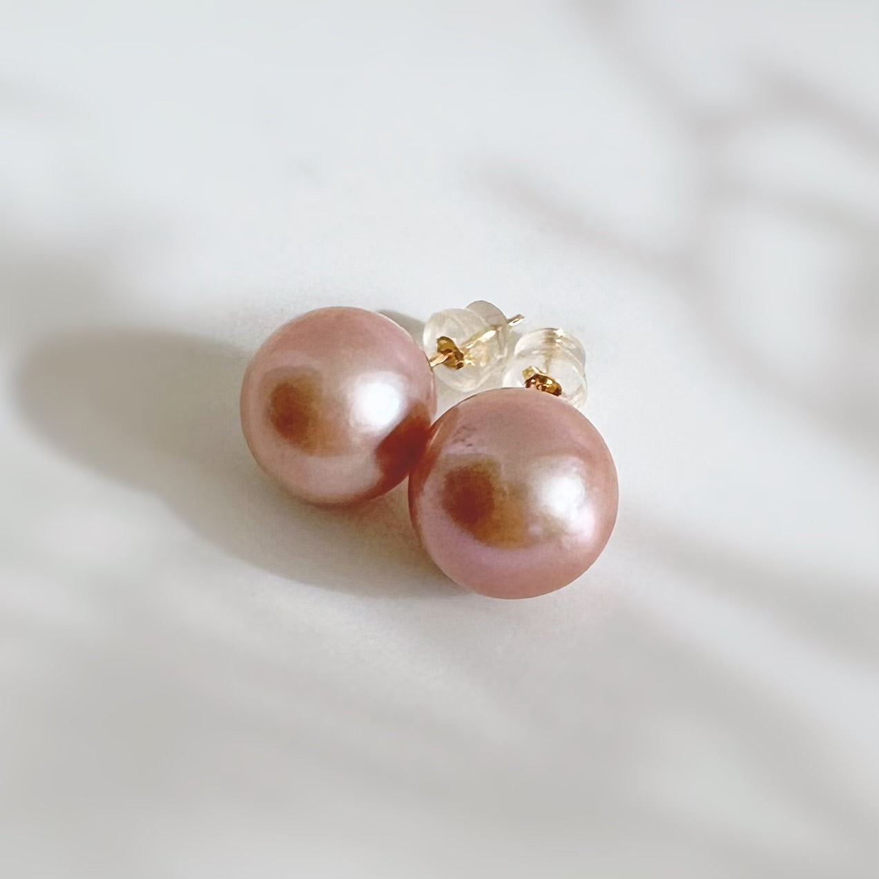 一点もの　k18  pink  pearl 13mm SAKURA - hikari pearl.