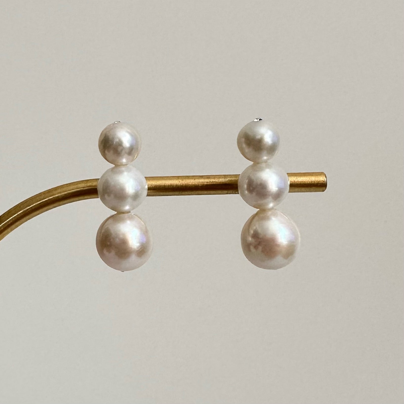 gradation  3pearl  ピアス　イヤリング
