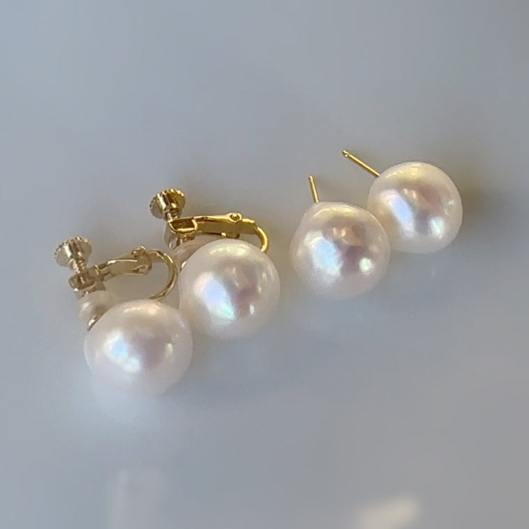 "Pearl Plump パール プランプ"  ピアス　イヤリング - hikari pearl.