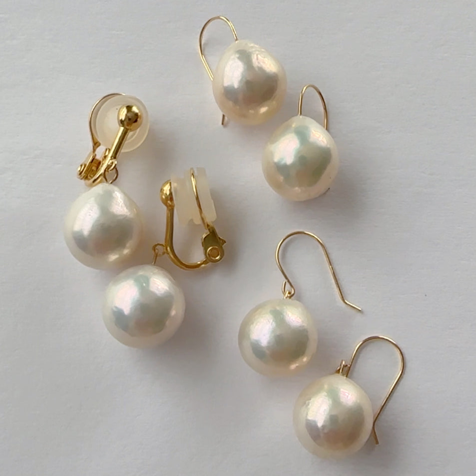 "Luxe Dropリュクス・ドロップ"
　ティアドロップパール　ピアス　イヤリング