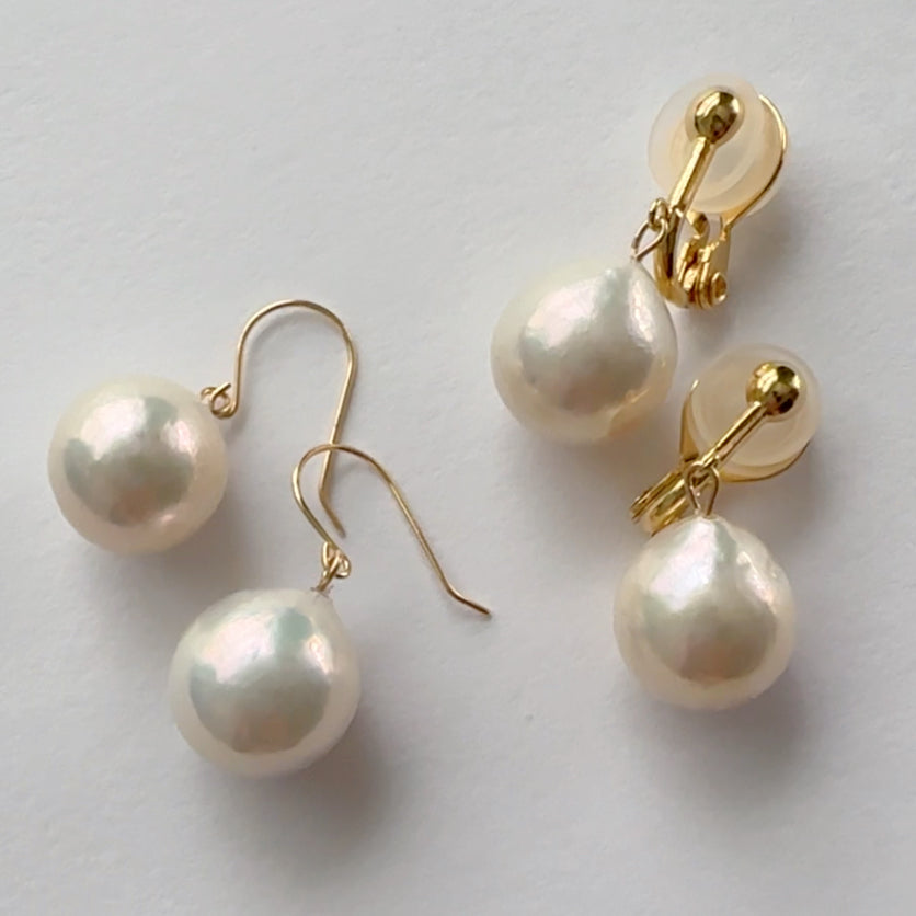 "Luxe Dropリュクス・ドロップ"
　ティアドロップパール　ピアス　イヤリング