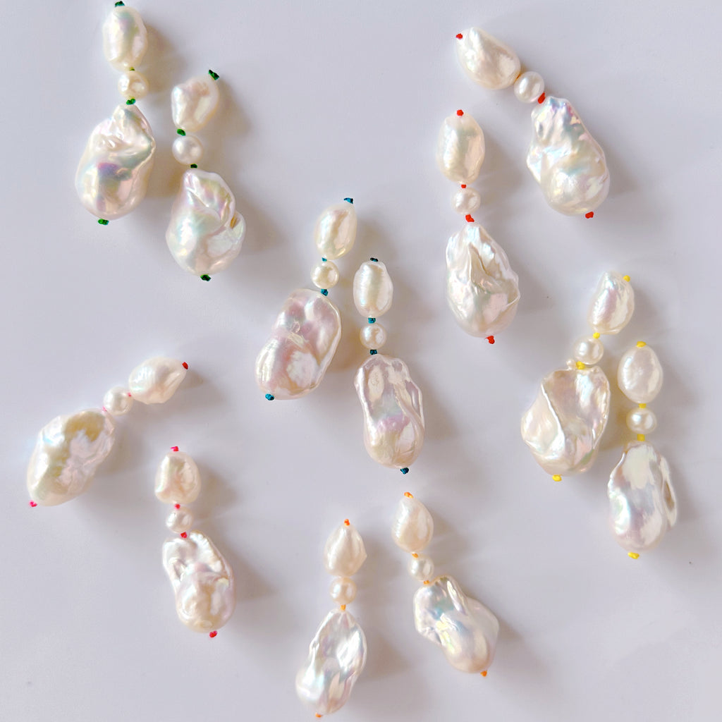 color baroque  pearl ピアス　イヤリング - hikari pearl.