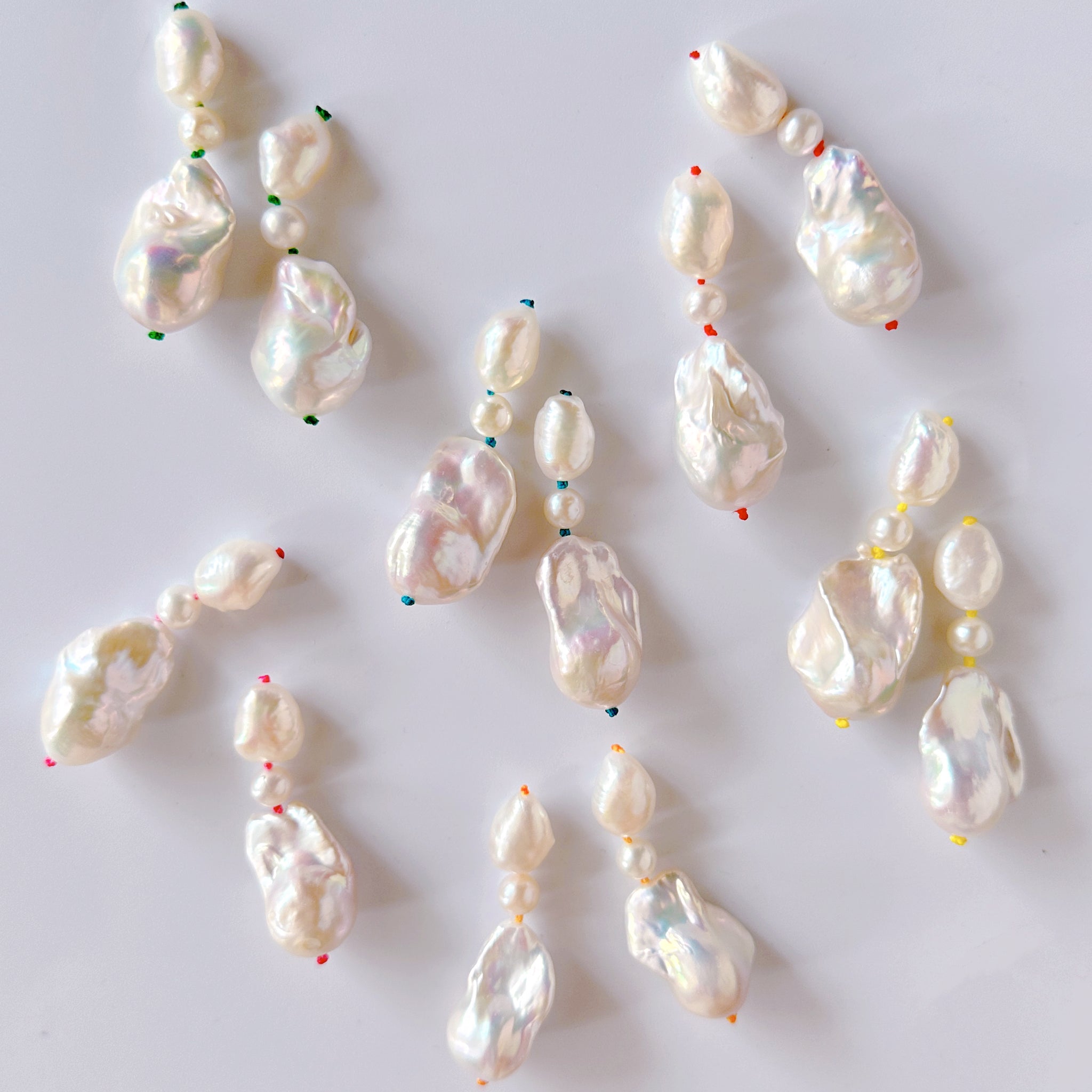 candy color baroque  pearl ピアス　イヤリング