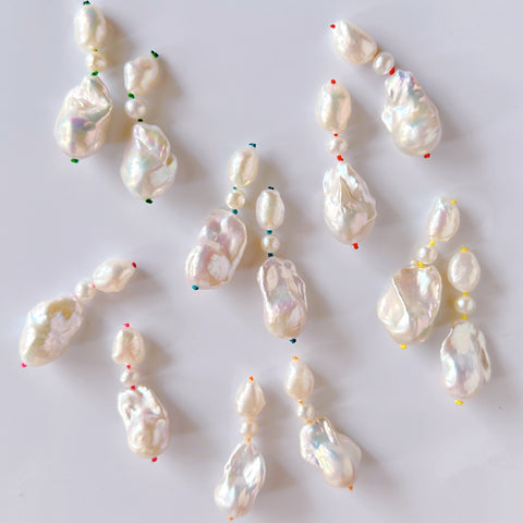 candy color baroque  pearl ピアス　イヤリング