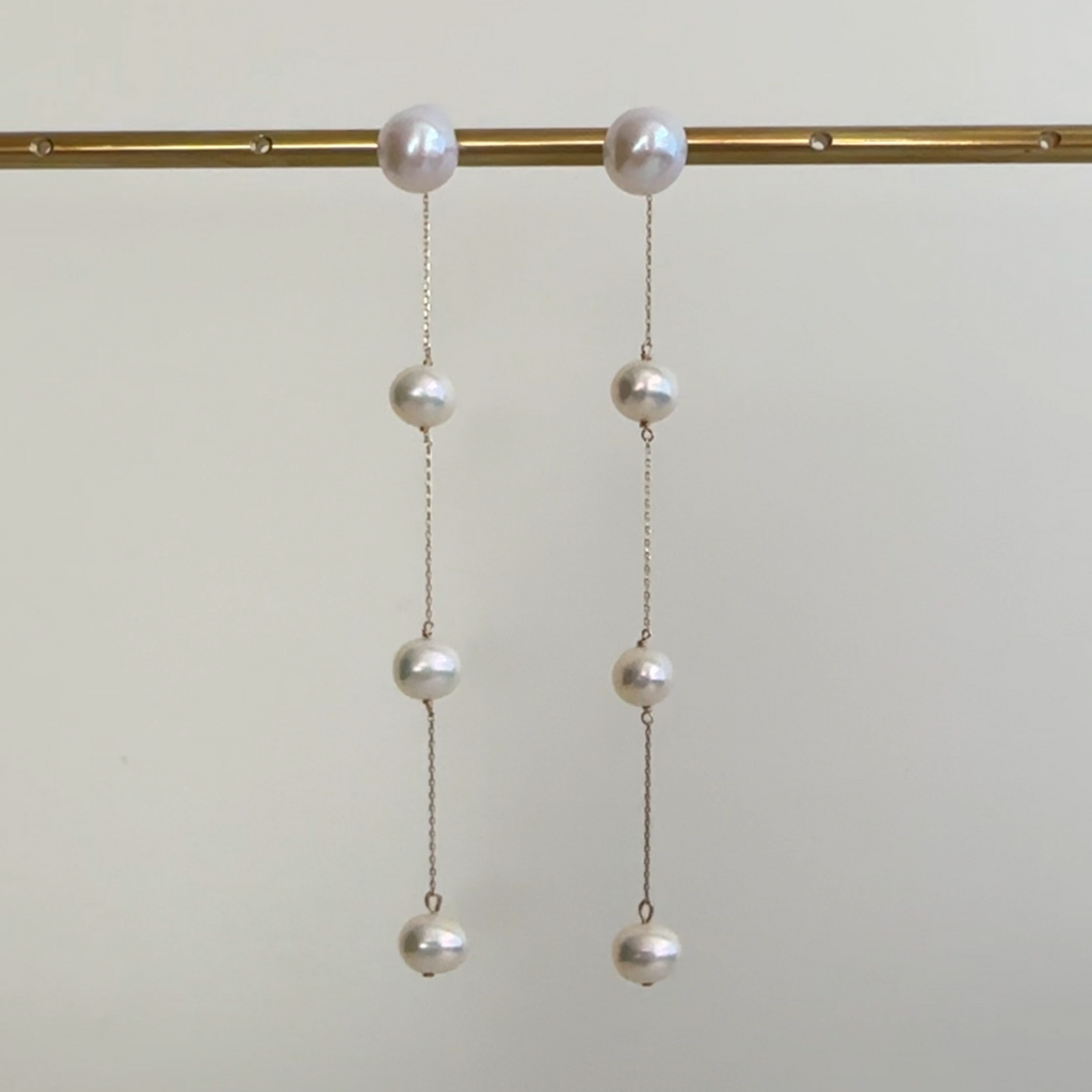 "lily リリー"  ステーションパール　ピアス　イヤリング - hikari pearl.