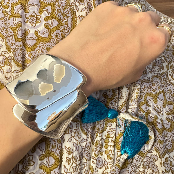 Ice bangle silver925 (ice ribbon)