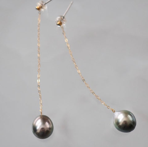 Tahiti  long ピアス　イヤリング - hikari pearl.