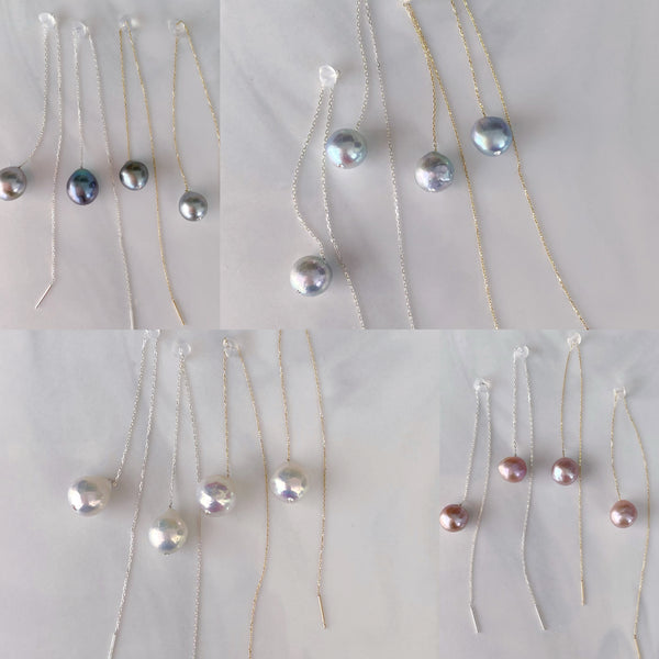 pearl long  chain weddingピアス　イヤリング
