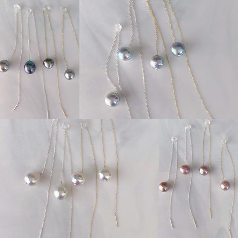pearl long  chain weddingピアス　イヤリング