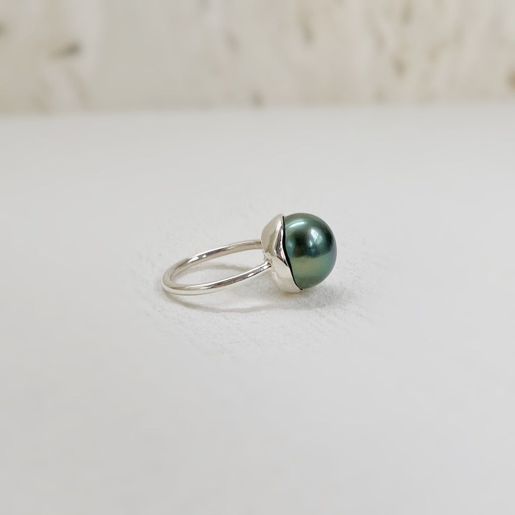 一点もの　tahiti  pearl ring No.22 - hikari pearl.