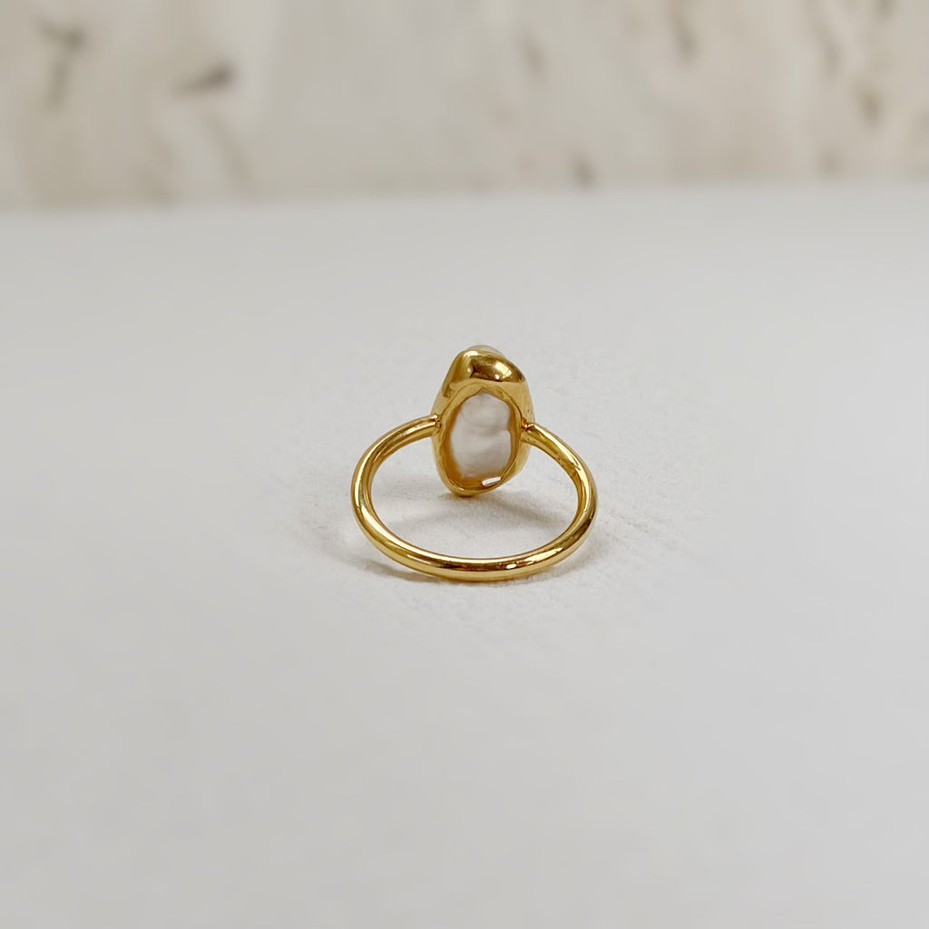 一点もの　south sea keshi pearl ring No.29 - hikari pearl.