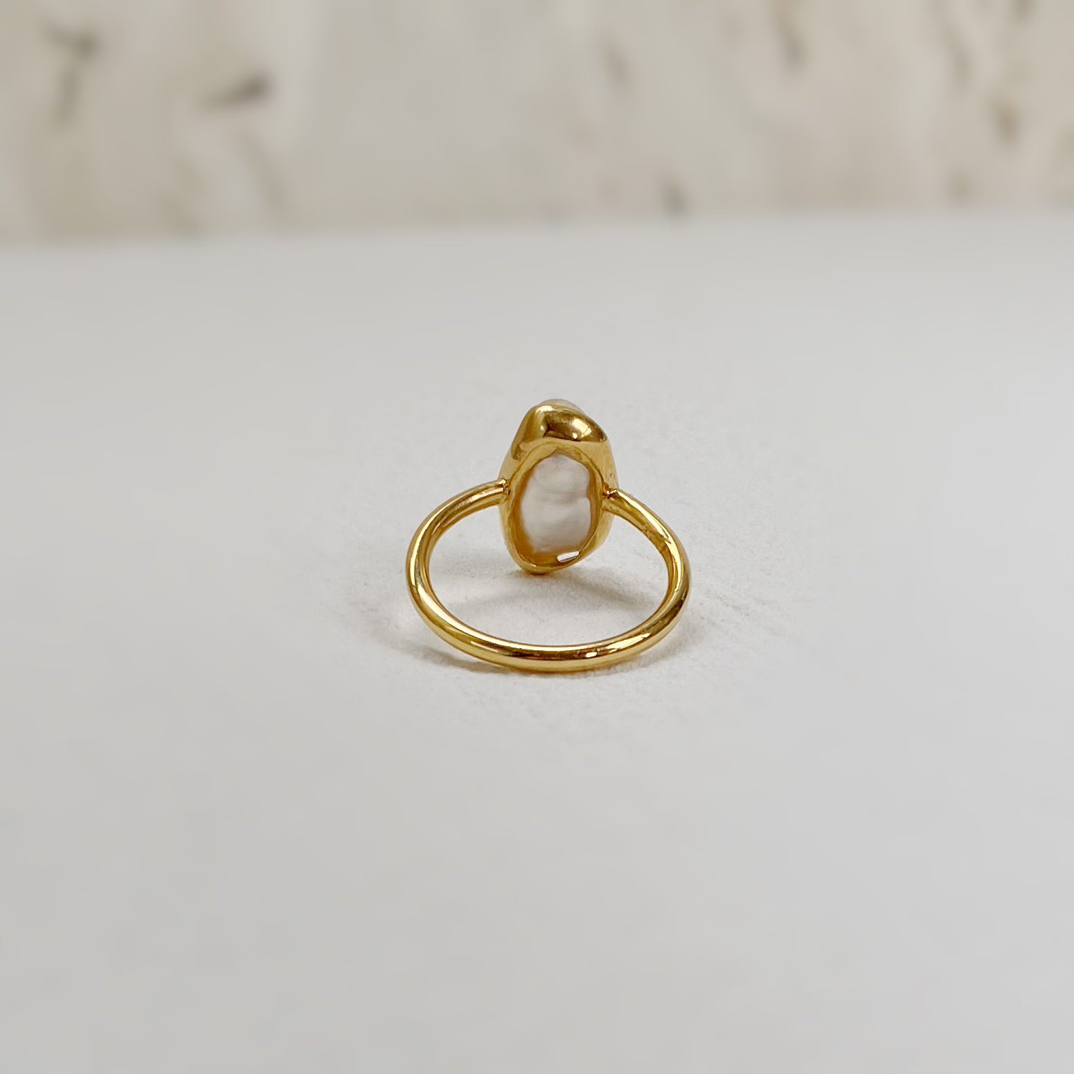 一点もの　south sea keshi pearl ring No.29 - hikari pearl.