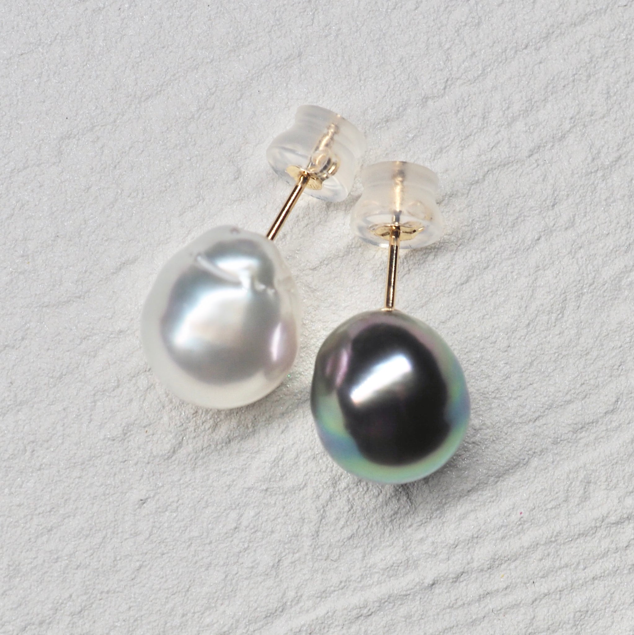Tahiti pearl South Sea pearl  by color ピアス - hikari pearl.