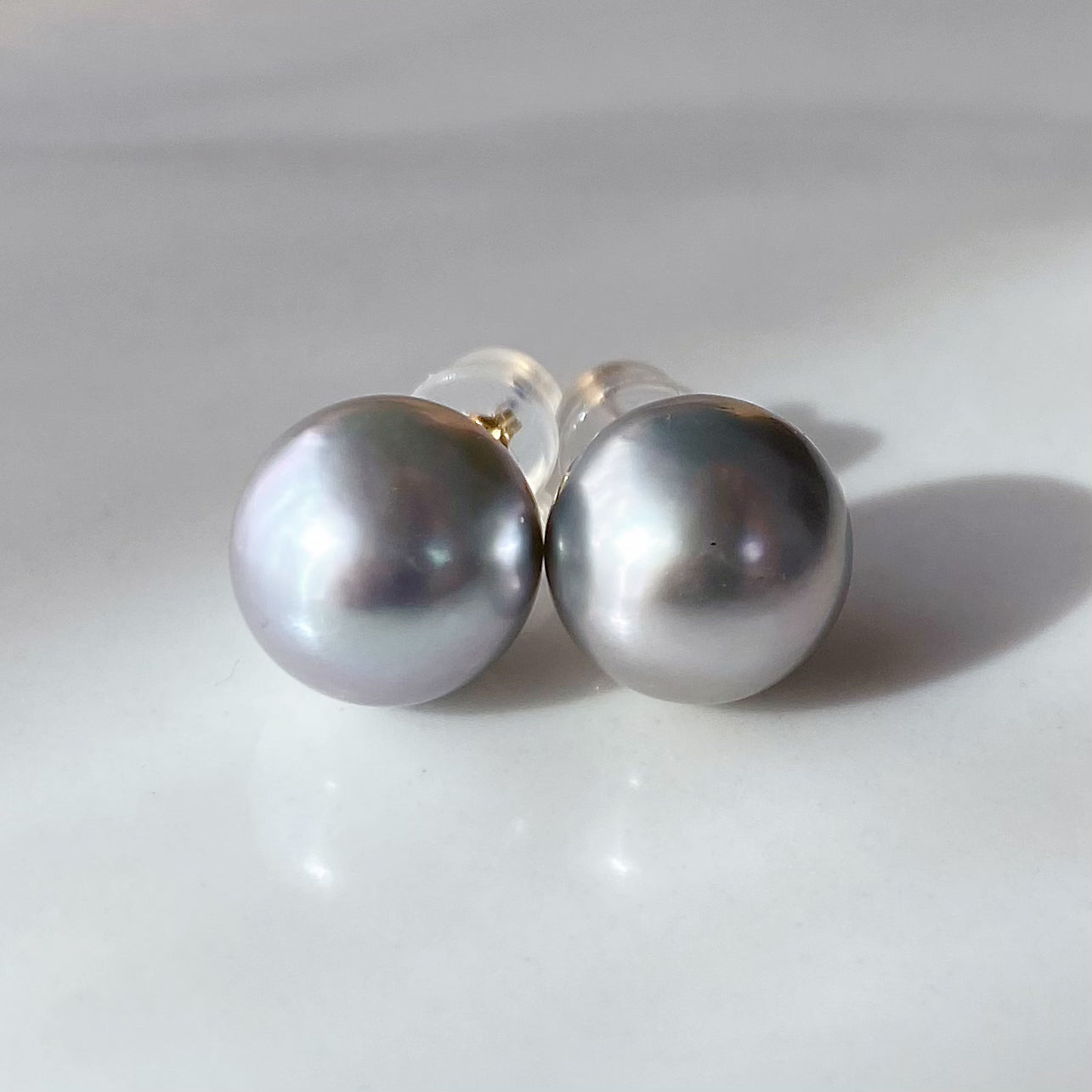 一点もの　tahiti   pearl gray nudeピアス　 - hikari pearl.