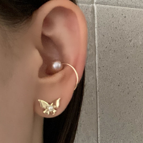 k10 Papillon motif  pearl ピアス　イヤリング - hikari pearl.