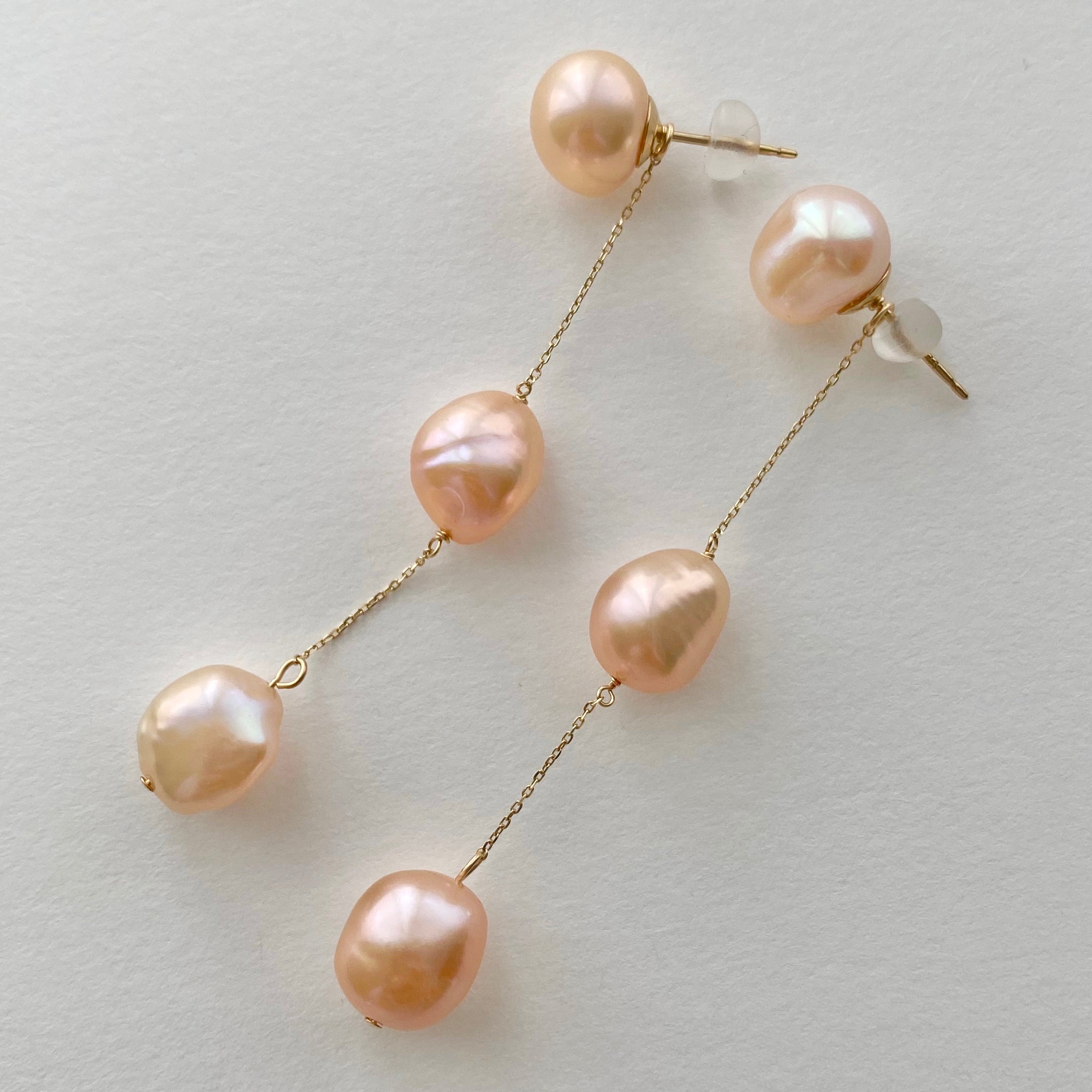 No.7 station  pearl long weddingピアス　イヤリング - hikari pearl.