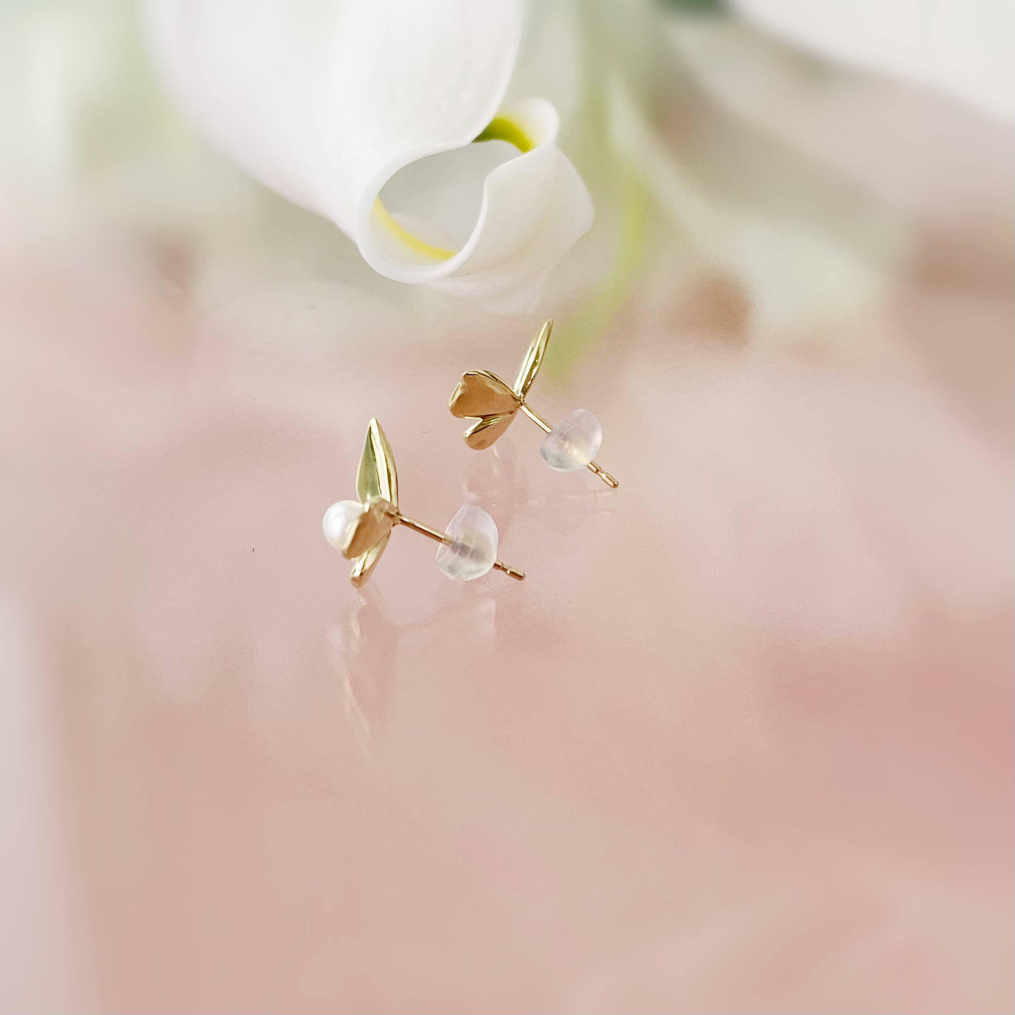 k10 Papillon motif  pearl ピアス　イヤリング - hikari pearl.