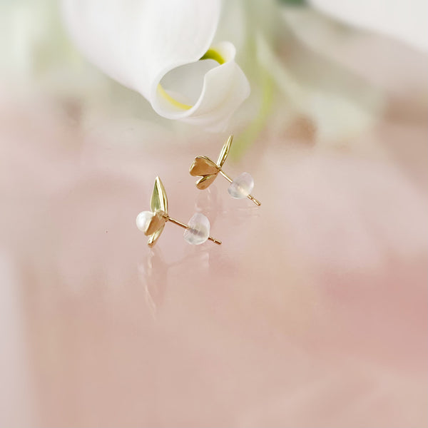 k10 Papillon motif  pearl ピアス　イヤリング - hikari pearl.