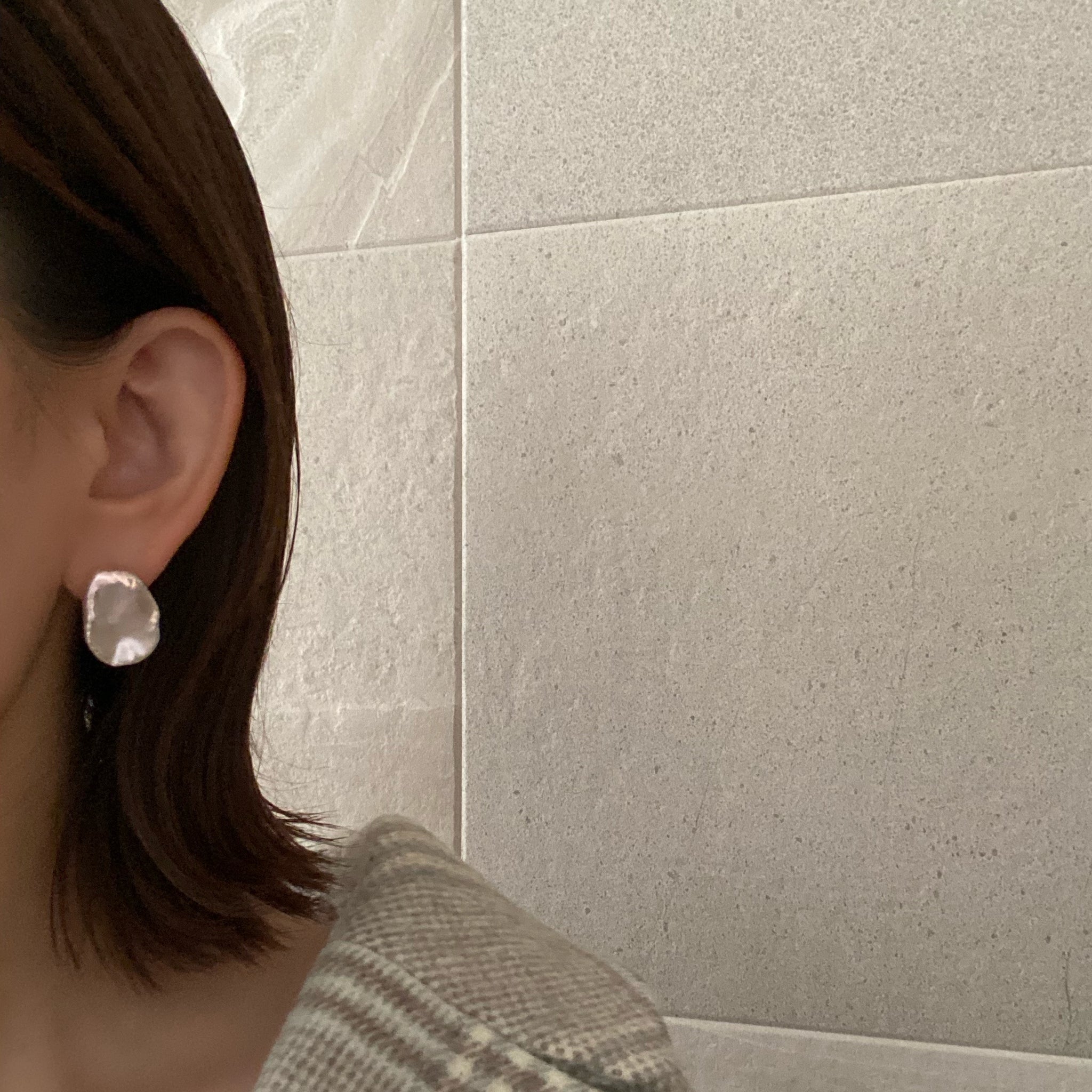 natural color petal  pearl nudeピアス　イヤリング - hikari pearl.
