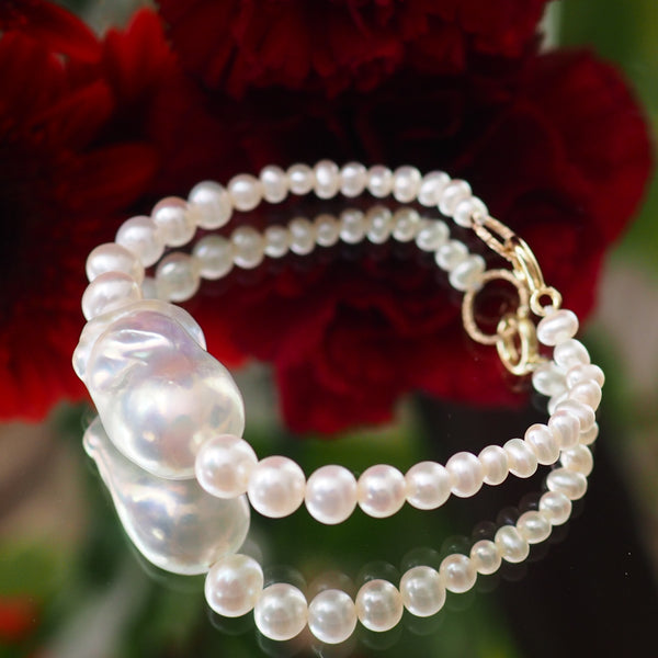 Gradation  pearl  bracelet ブレスレット - hikari pearl.
