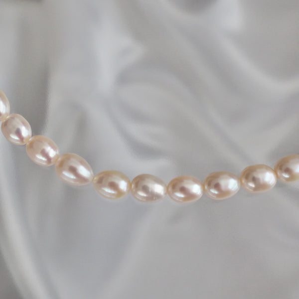 keshi pearl asymmetry Fresh water necklace  ネックレス - hikari pearl.