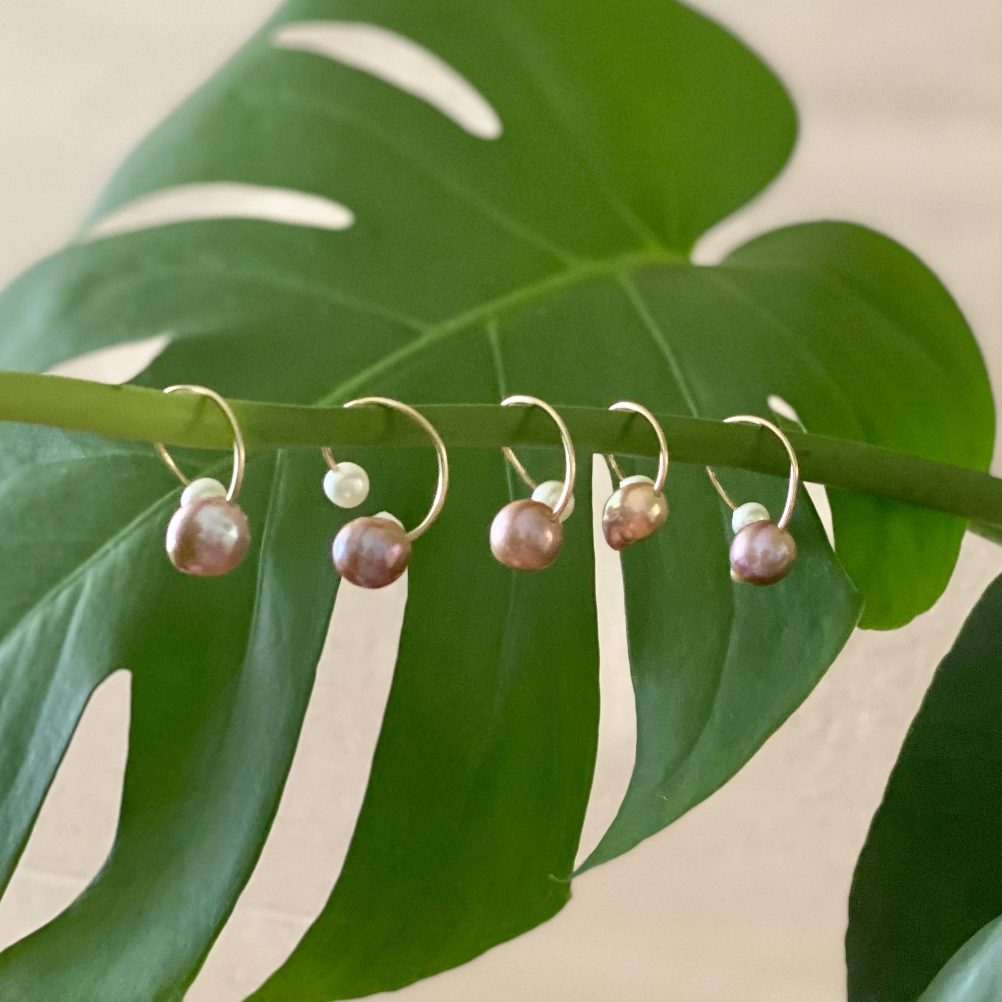 natural color baroque  pearl イヤーカフ　リング - hikari pearl.