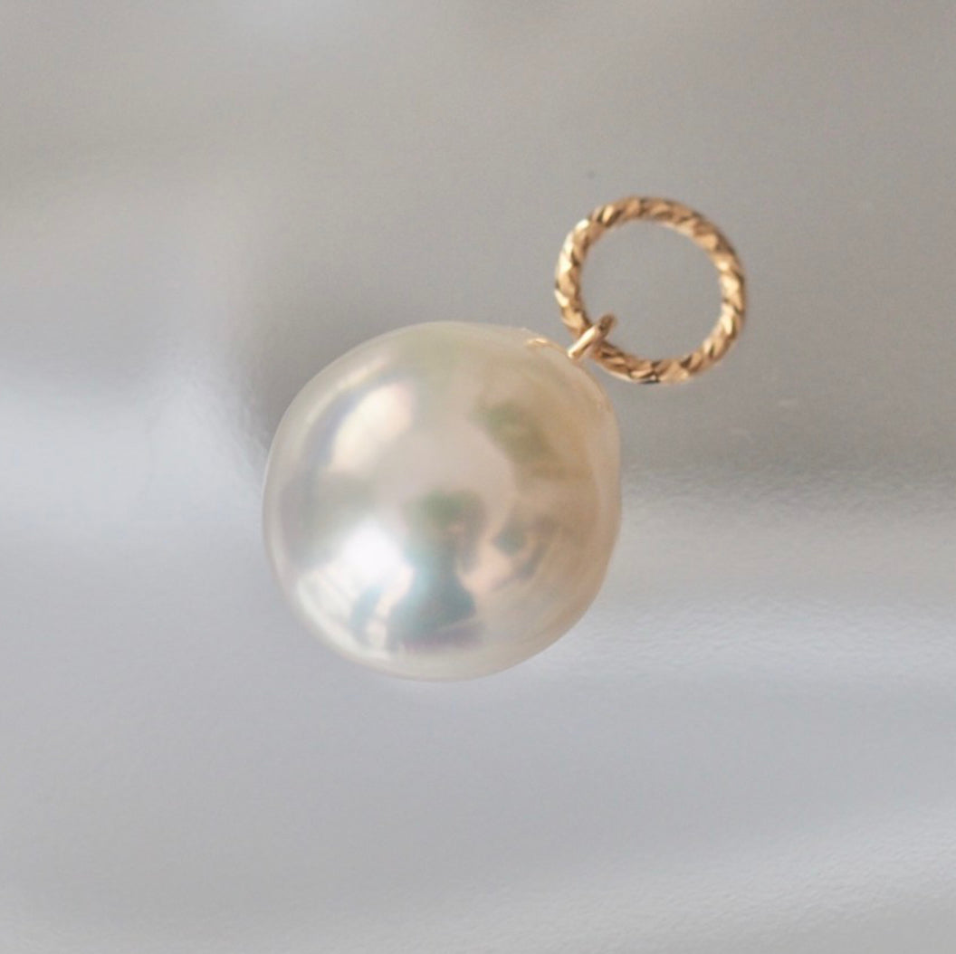 14kgf  teardrop fresh water  pearl ペンダントトップ　ネックレス - hikari pearl.