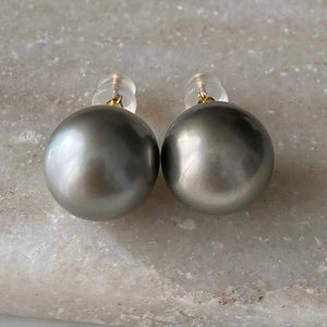 一点もの　k18 tahiti  pearl ピアス - hikari pearl.