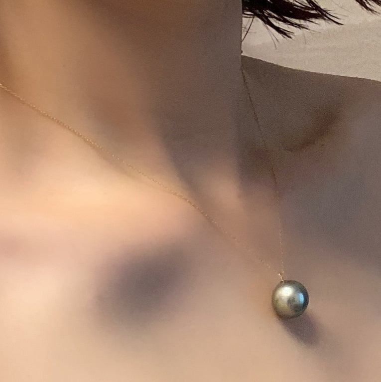 k18 Tahiti  pearl necklace ネックレス - hikari pearl.