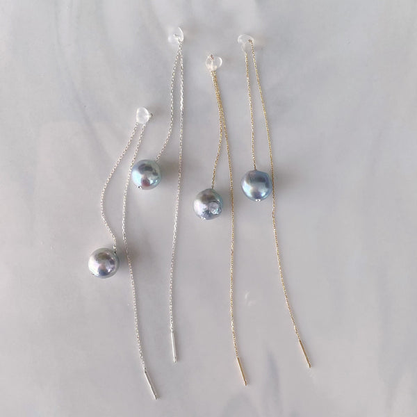 pearl long  chain weddingピアス　イヤリング