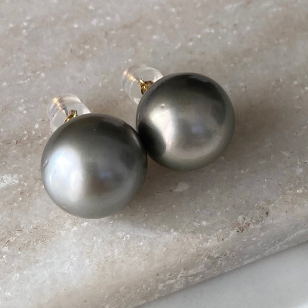 一点もの　k18 tahiti  pearl ピアス - hikari pearl.