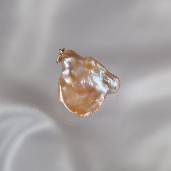 natural color keshi  Fresh water Pendant top ペンダントトップ　ネックレス - hikari pearl.