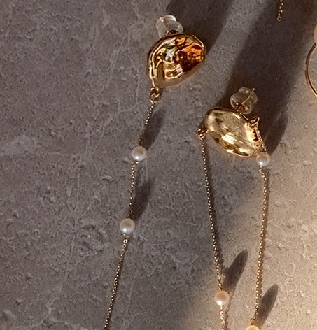 petal  petit  station  pearl long ピアス - hikari pearl.