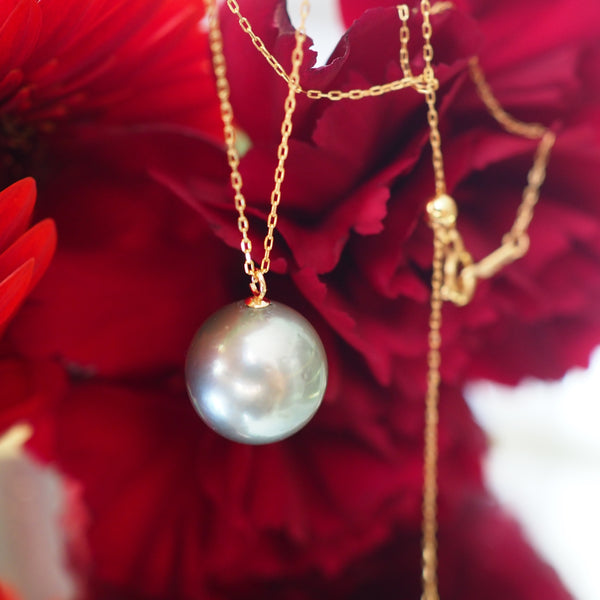 k18 Tahiti  pearl necklace ネックレス - hikari pearl.