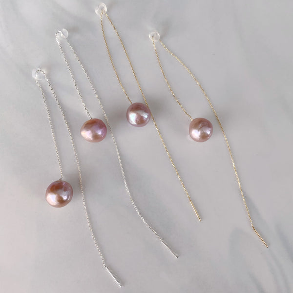 pearl long  chain weddingピアス　イヤリング